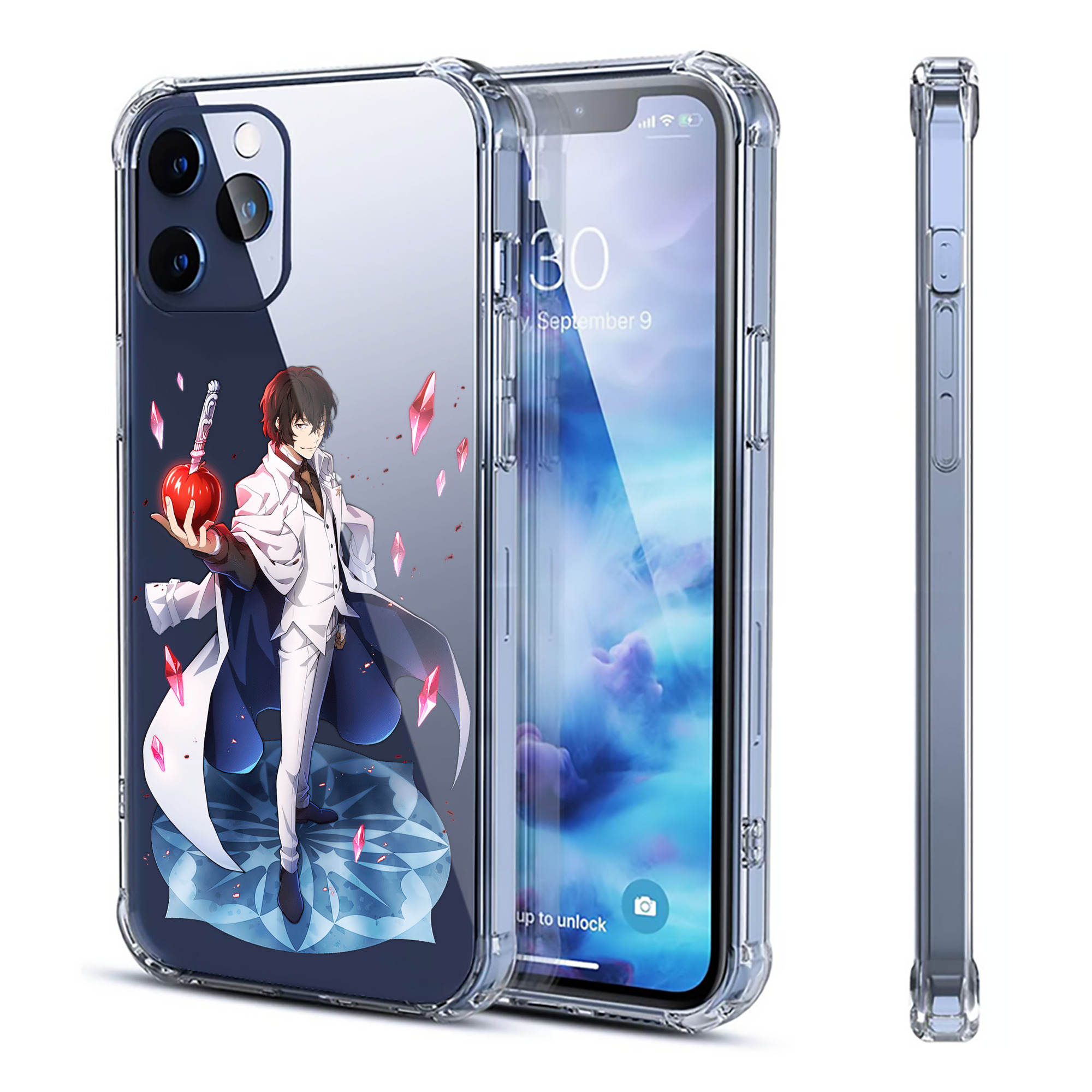 （画像用） 文豪ストレイドッグス Bungo Stray Dogs 【iPhone 12シリーズ対応】透明スマホケース（クリアソフトケース）